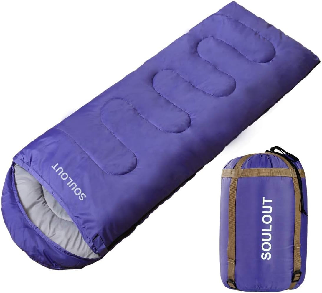 3-4 Season Sleeping Bag for Adults & Kids - Lightweight Warm Camping