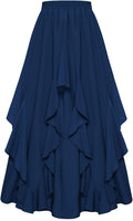 Scarlet Darkness Women Renaissance Long Maxi Skirt - Double Layered
