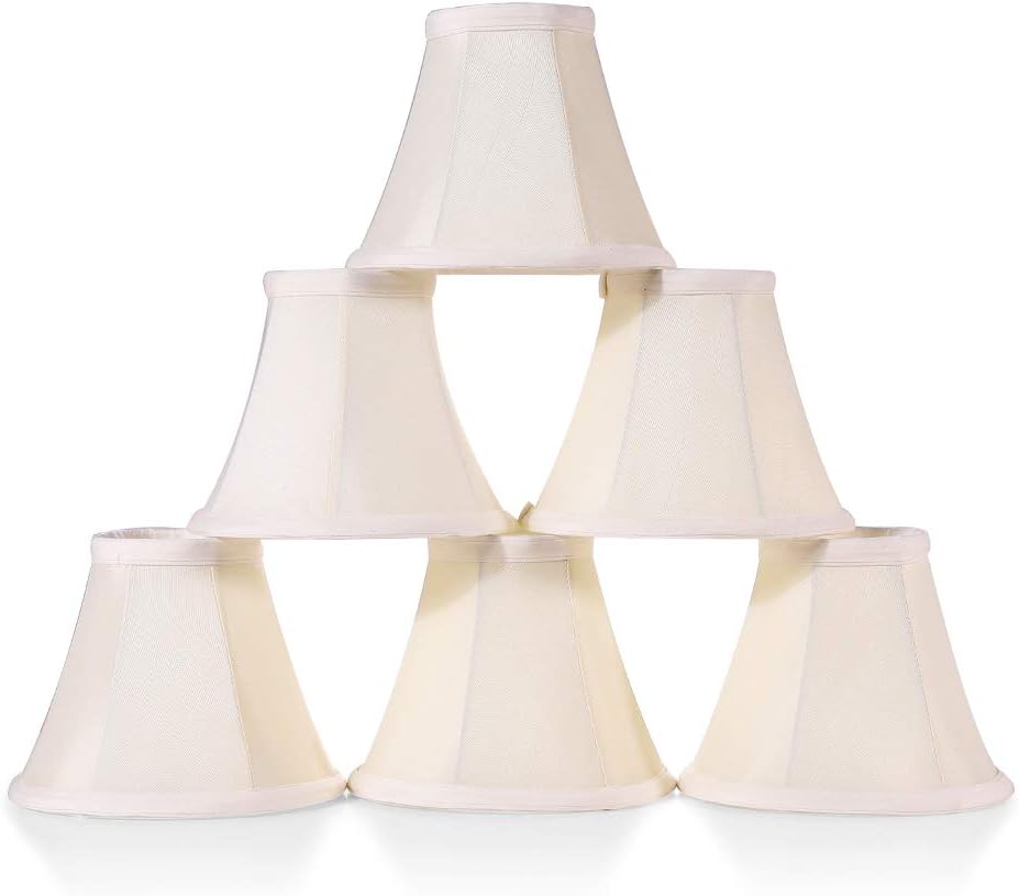 Wellmet Chandelier Shades for Candelabra Bulbs - 6 pcs Set