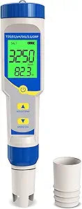 7 in 1 Pool Salt Tester and pH Meter for Saltwater Pools