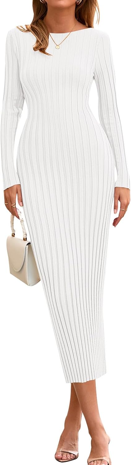 PRETTYGARDEN Womens Sweater Dress for Fall 2025 Casual Style