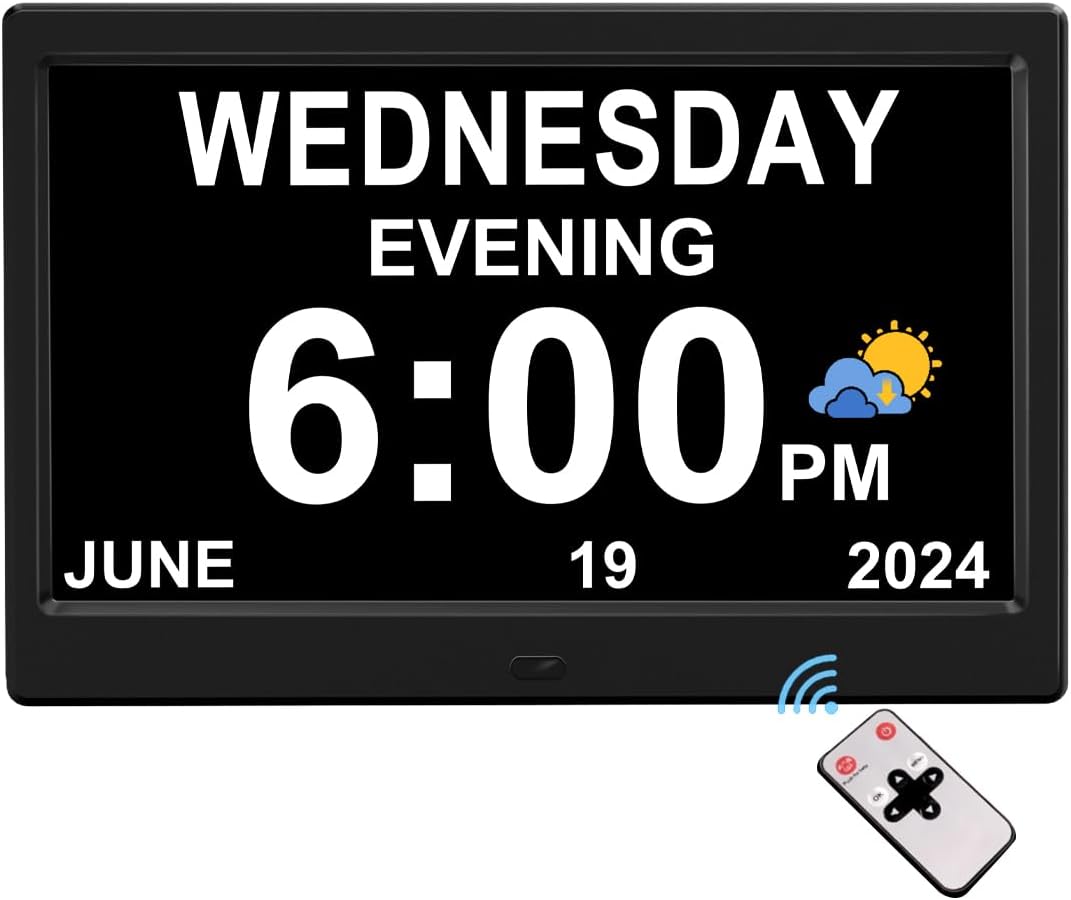 Extra Large Impaired Vision Digital Alarm Clock for Elderly