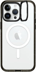 Impact Ring Stand Case for iPhone 15 Pro Max Clear Black - Stand