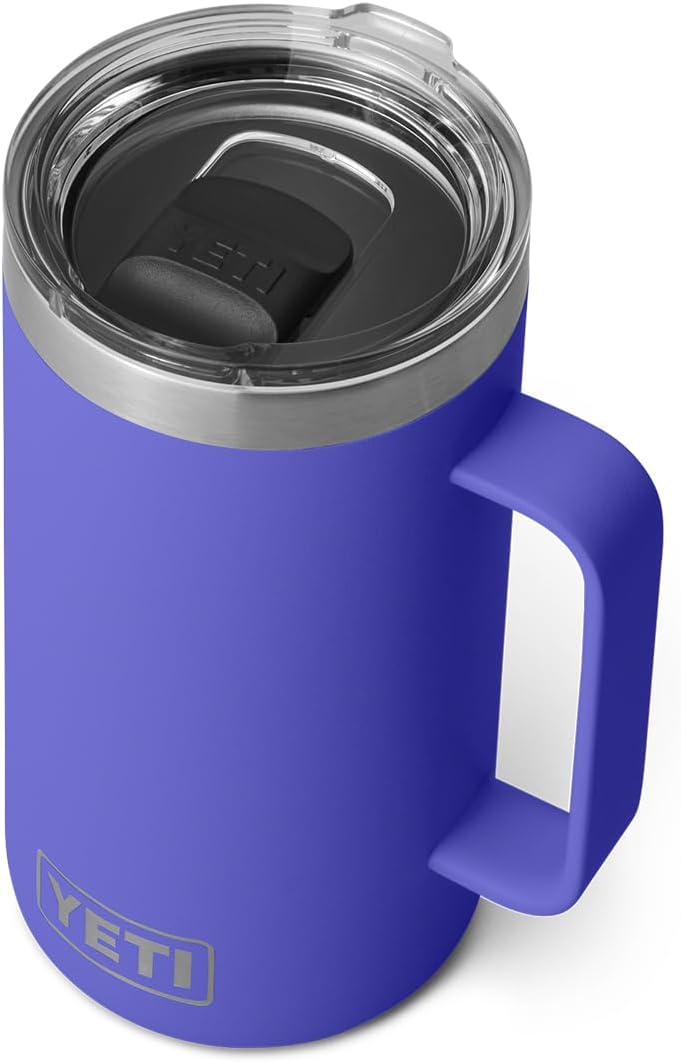 YETI Rambler 24 oz Mug: Insulated Stainless Steel with Lid