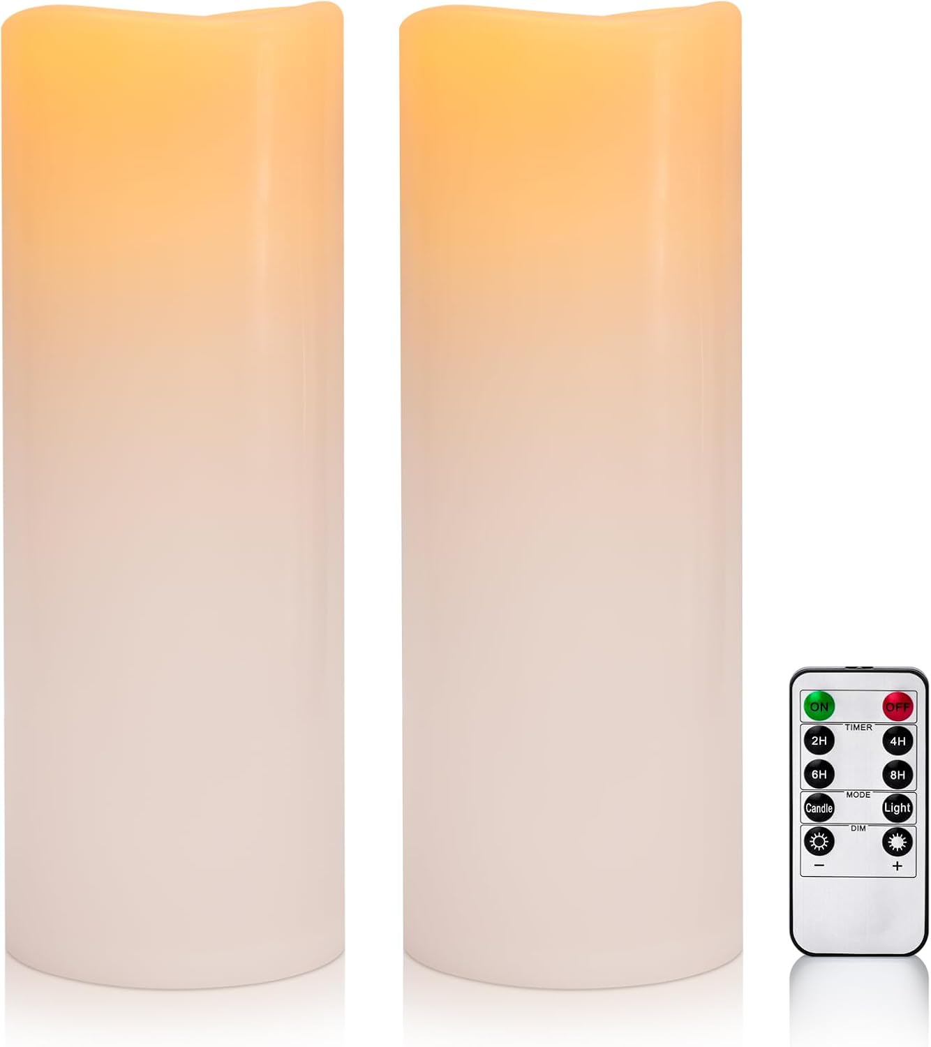 Large Waterproof Outdoor Flameless Candles with Remote Control