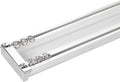 ZSHINE 13.1ft Heavy-Duty Double Track Rails - Effortless Room Division