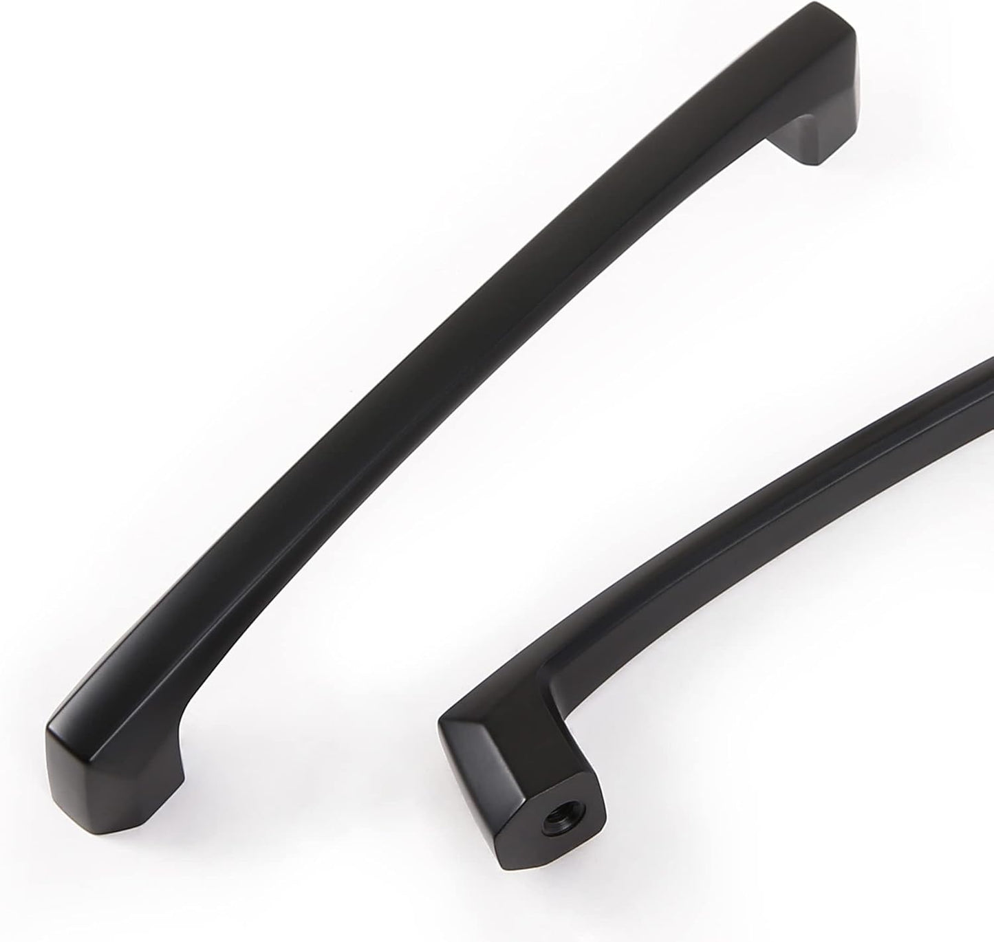 Matte Black Kitchen Cabinet Handles - 10 Pack 5 Inch Pulls