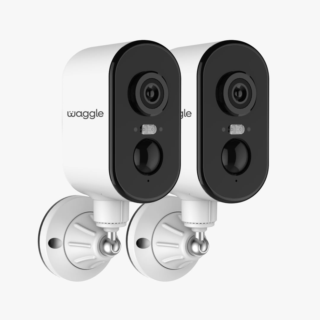 Waggle 4G LTE Security Camera Pack of 2 for RVs and Travel