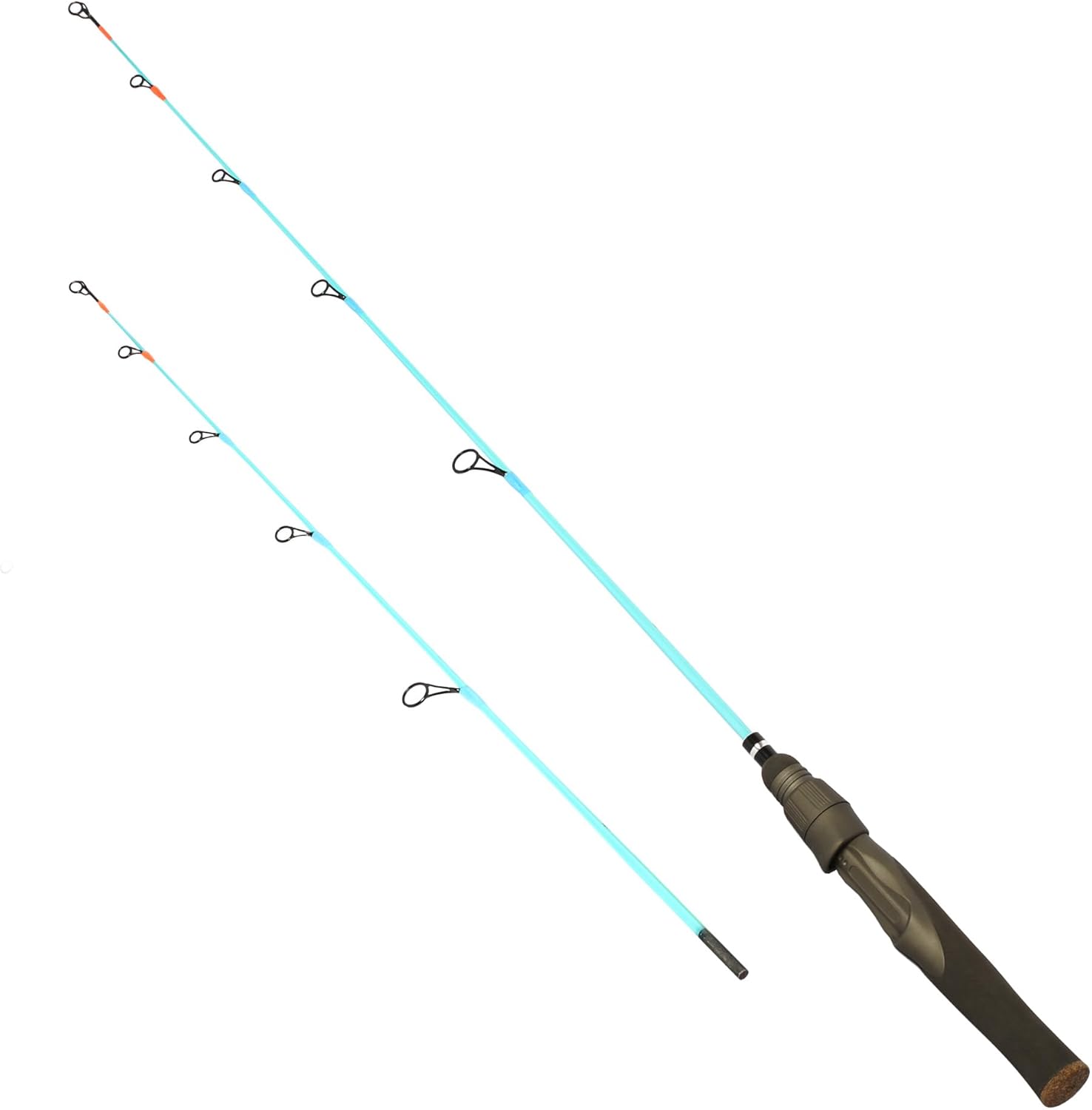 Eurasian Sports Fluorescent Tip Ice Fishing Rod - Portable Power!