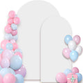 Wedding Arch Backdrop Cover 6FT & 7.2FT White Spandex - Fitted Duo