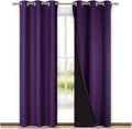 NICETOWN Room Warming Blackout Curtains 80 in - Real 100% Blackout