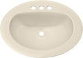 PROFLO Rockaway 20-1/2in Oval Drop-In Vitreous China Sink - Compact