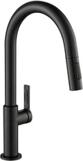 KRAUS Oletto Pull Down Kitchen Faucet in Matte Black - Sleek