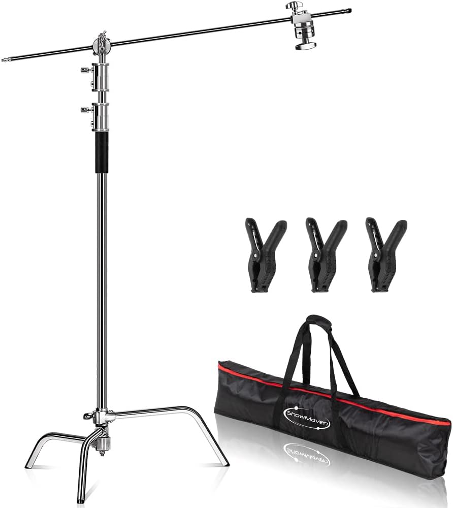 C Stand with Boom Arm for Photography Studio and Video Use