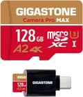 128GB Micro SD Card with USB C Reader - Fast 4K Storage