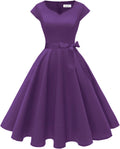 Kingfancy Women Vintage 1950s Dress Retro Cocktail Party (Style Z2XJ)