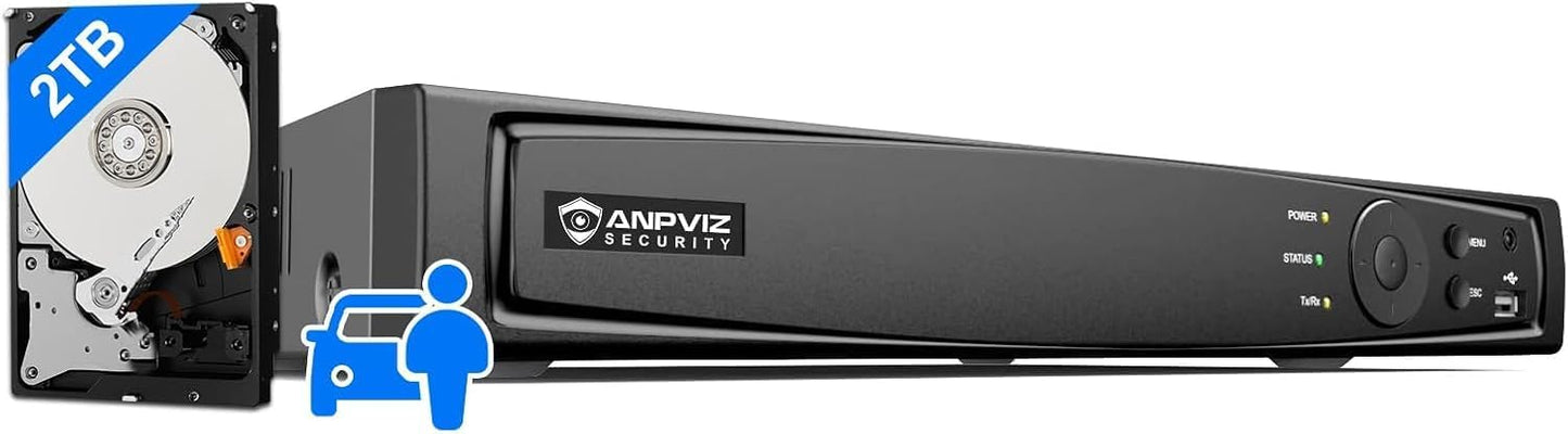 Anpviz AI 12MP 8CH POE NVR for Smart Home Security Systems