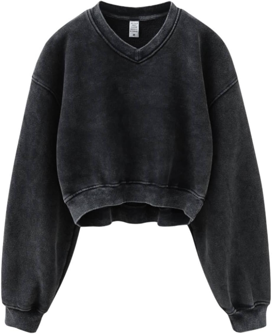 Hatant Women Acid Wash Athletic Hoodie for Stylish Comfort