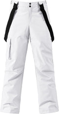 Men's Ski Snow Pants Insulated Waterproof Snowboard Cargo Pants Bibs