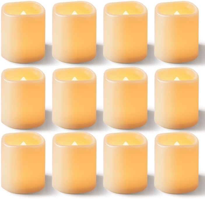 Flickering Flameless Votive Candles for Weddings and Festivals