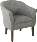 HomePop Grey Barrel Chair: Modern Comfort