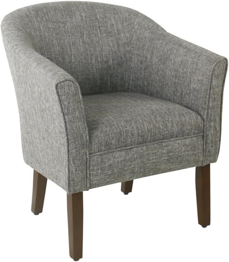 HomePop Grey Barrel Chair: Modern Comfort