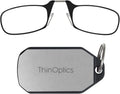 Rectangular ThinOptics Reading Glasses with Keychain Case - Portable