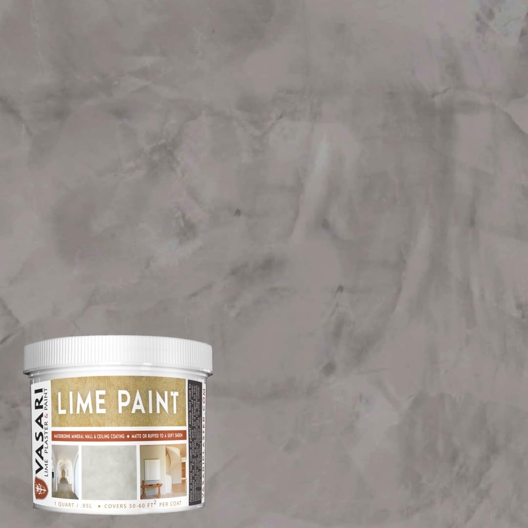 VASARI Lime Plaster & Paint - Natural Lime Paint in Granite #25