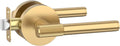 Champagne Bronze Passage Door Handle - Keyless Indoor Lever