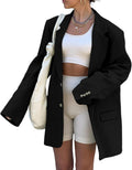 Women Casual Elegant Long Sleeve Oversized Lapel Blazer