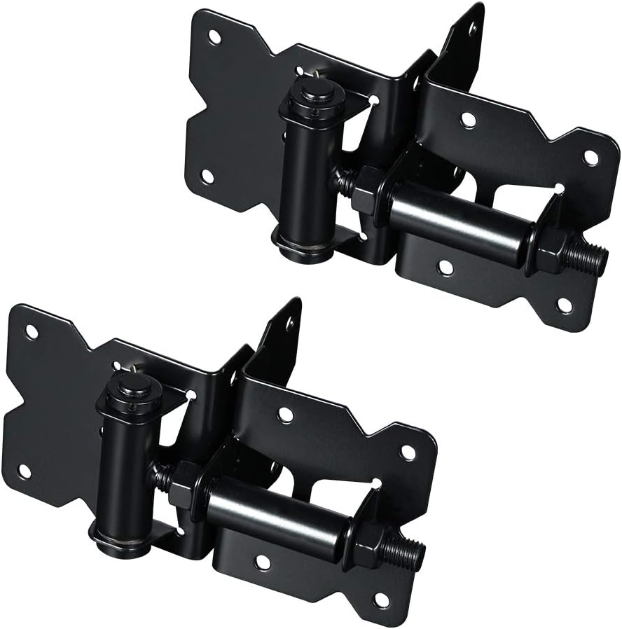 Stainless Steel Vinyl Wood Fence Self Closing Gate Hinges Black