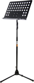 Heavy-Duty Vented Die-Cast Sheet Music Stand with Hydraulic Grip