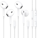 Wired Earbuds for iPhone with Mic & Volume Control - 2 Pack