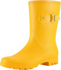 Evshine Women's Mid Calf Rain Boots - Comfortable Waterproof Garden 1