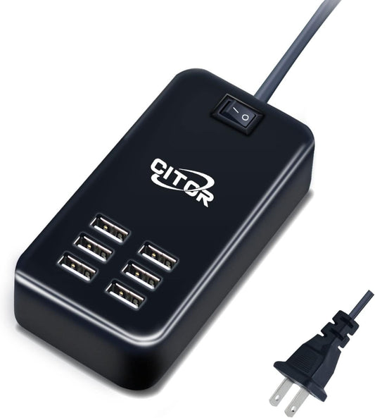 CITOR 6-Port USB Charger: Fast Charging for Multiple Devices