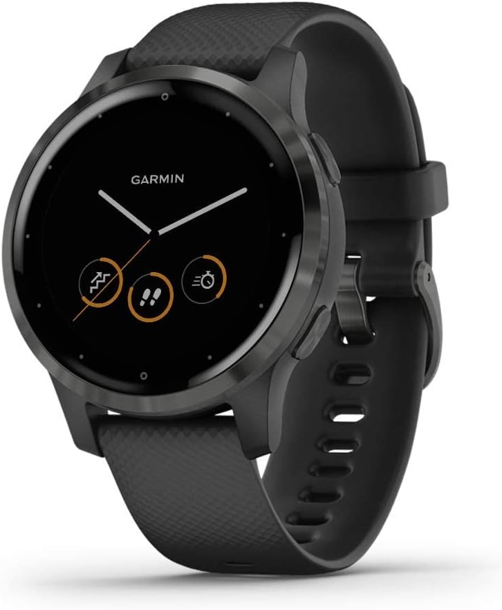 Garmin Vivoactive 4 Smartwatch: Music, Energy Monitoring, Pulse Ox - Black