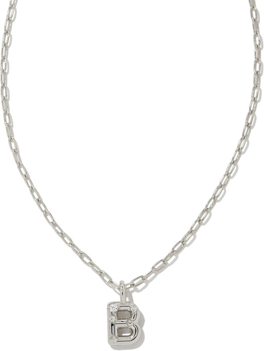 Kendra Scott Crystal Letter Short Pendant Necklace for Women