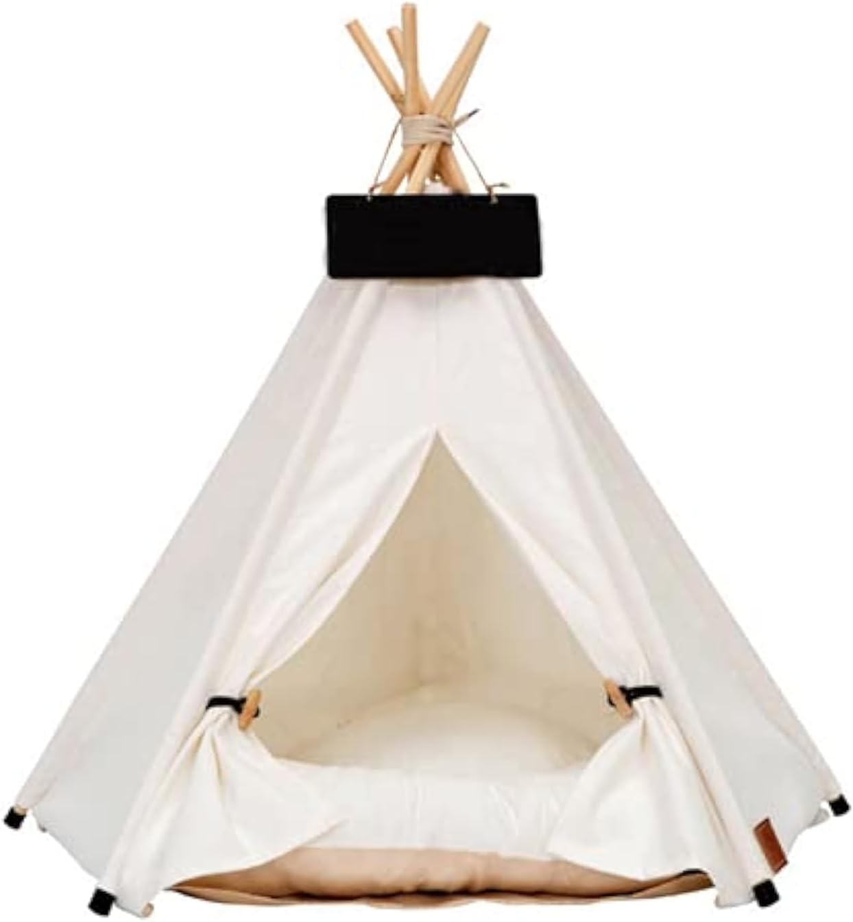 Portable Pet Teepee with Washable Cushion for Small Pets