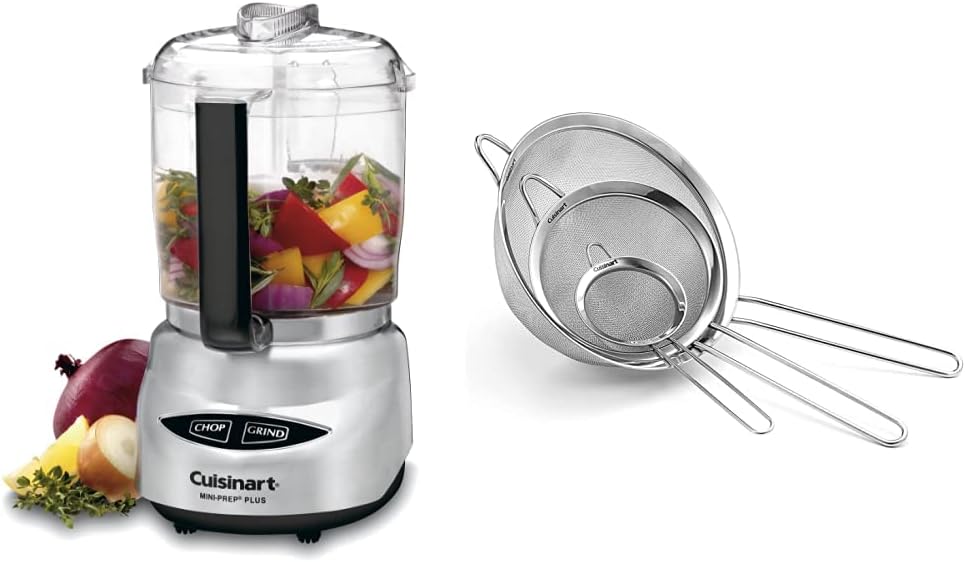 Cuisinart Mini Prep Plus Food Processor with Strainers Set