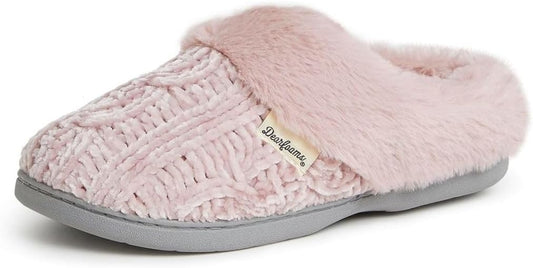 Fuzzy Memory Foam Cable Knit Claire Clog House Slipper Review