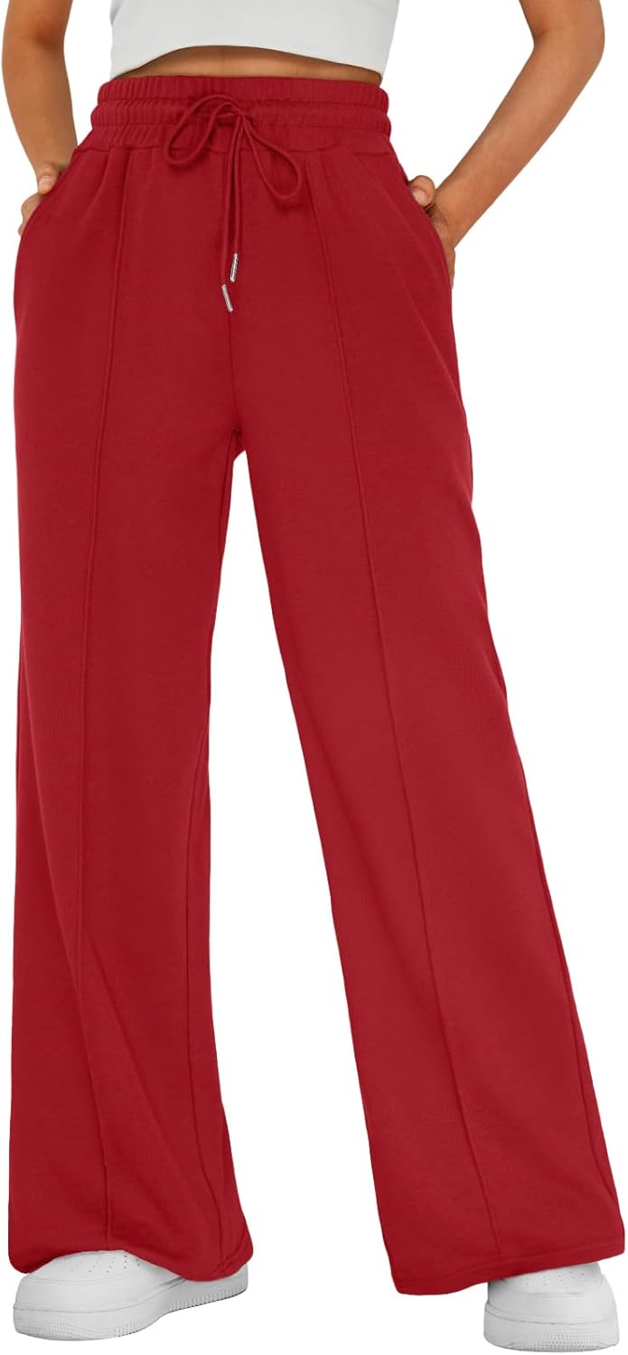 Womens Wide Leg Sweatpants High Waisted Baggy Joggers