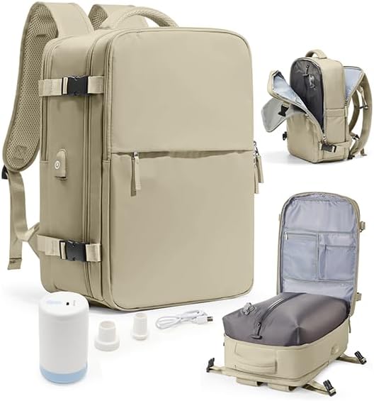 Vacuum Seal Travel Backpack with Air Pump for Easy Packing