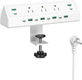 90W Desk Clamp Power Strip 12 USB Ports - Space-Saving Charging Hub