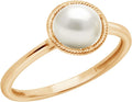 10k Gold Imported Crystal March Birthstone Ring - Delicate Roped Halo