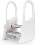 Step Stool for Kids 2-Step Toddler Stool with Handrail - Safe Helper