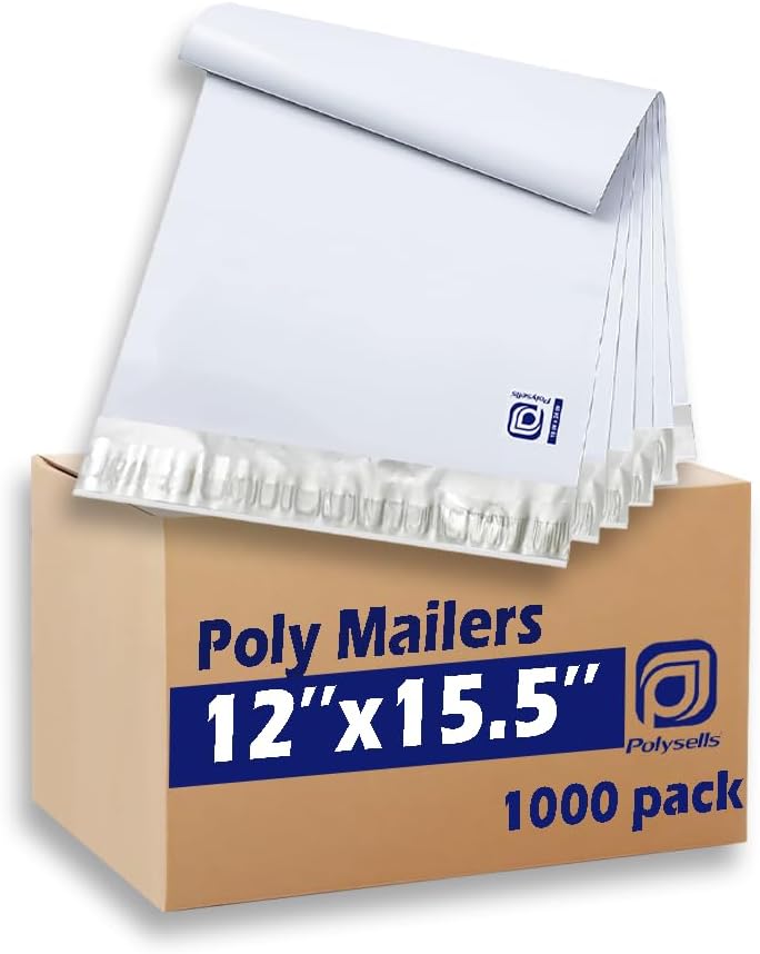 POLYSELLS 1000 pcs Poly Mailers for Secure Shipping
