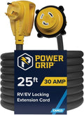 Power Grip 25-Ft 30 Amp RV Extension Cord for Reliable Power