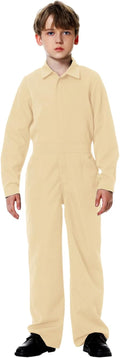 Kids Halloween Boys Solid Color Jumpsuit with Pockets - Comfortable