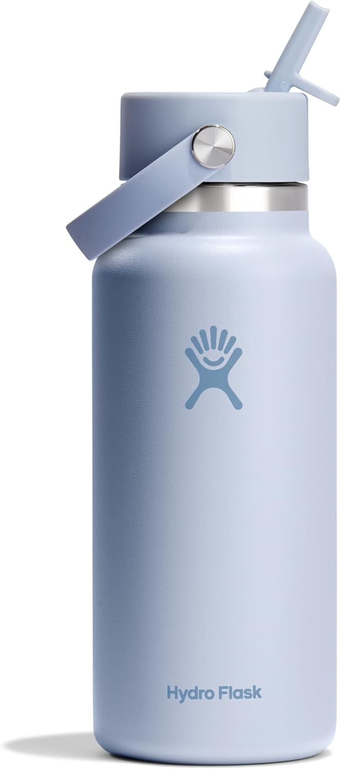 Hydro Flask Insulated Water Bottle with Wide Straw Lid 32 Oz