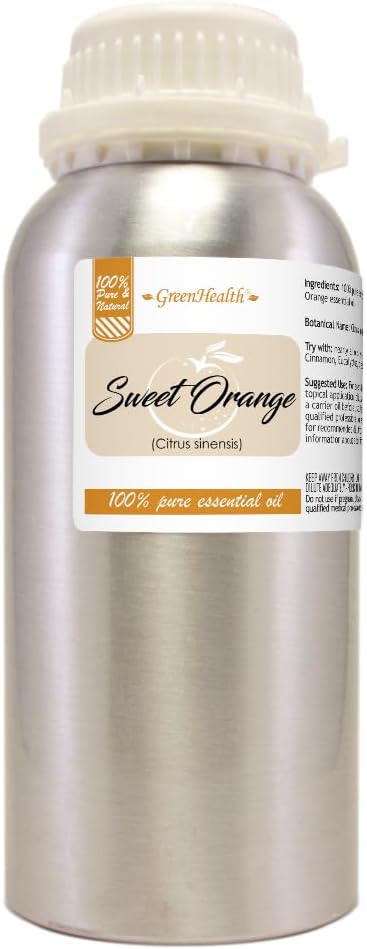 Pure Sweet Orange Essential Oil in 16 fl oz Aluminum Bottle